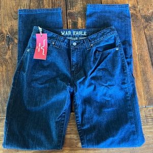 Women's Kimes Ranch Auburn War Eagle Jeans Sz 10/34 NWT